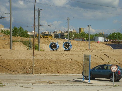 Ventiladores como los instalados en la Línea 6. Estación de Campus de Somosaguas