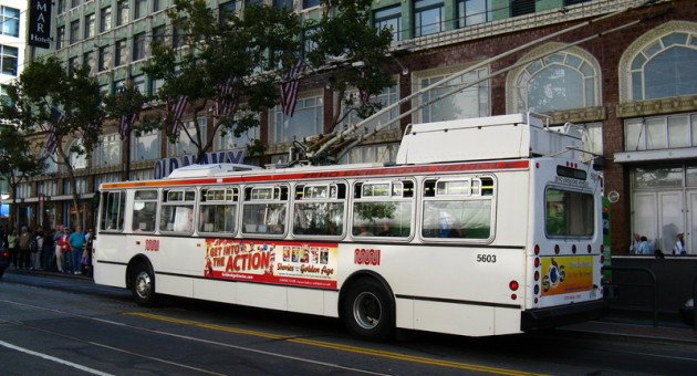 Trolebús en San Francisco (EEUU)