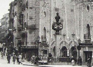 Fachada del cine del Progreso frente a la estación de Metro del mismo nombre (1933) Foto: madridlavapies.blogspot.com