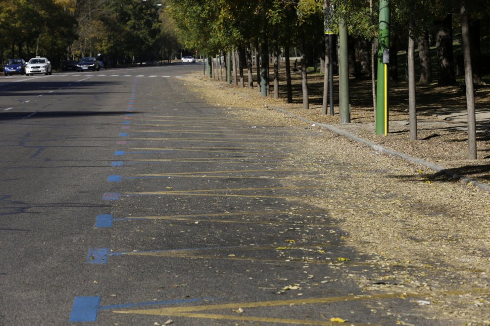 Las plazas azules podrán ser utilizadas como paradas de taxi. Foto: El Mundo.